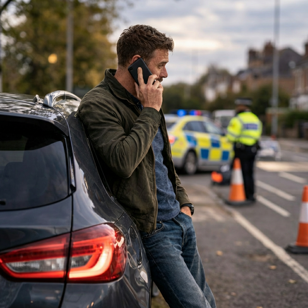 Driver consulting a motoring offence solicitor about charges